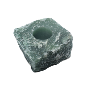 Votive Block Candle Holder Green Ares