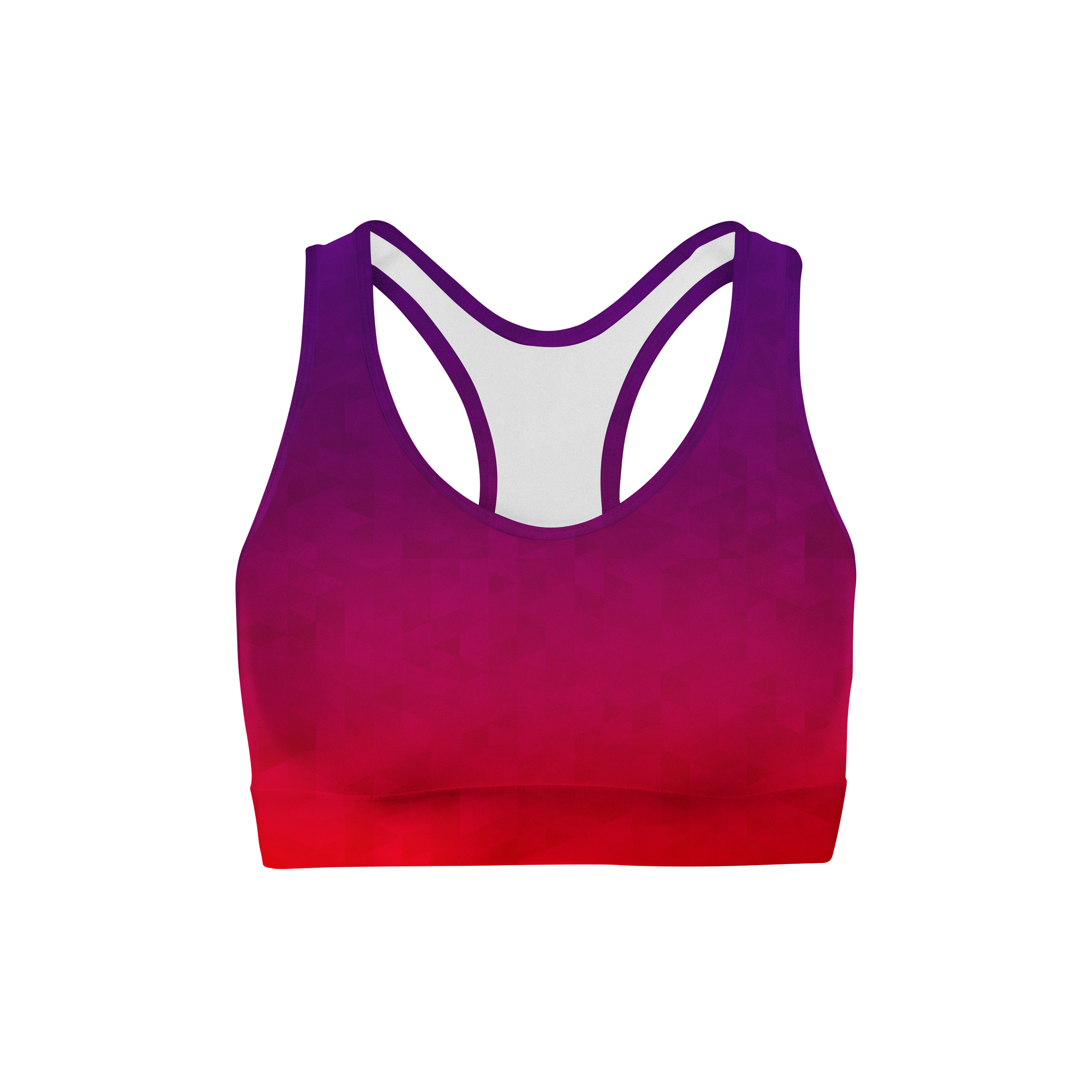 Stained Triangles Color Back Sports Bra