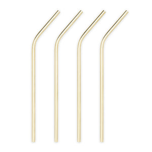 Belmont™ Gold Cocktail Straws by Viski Lavender Shadow