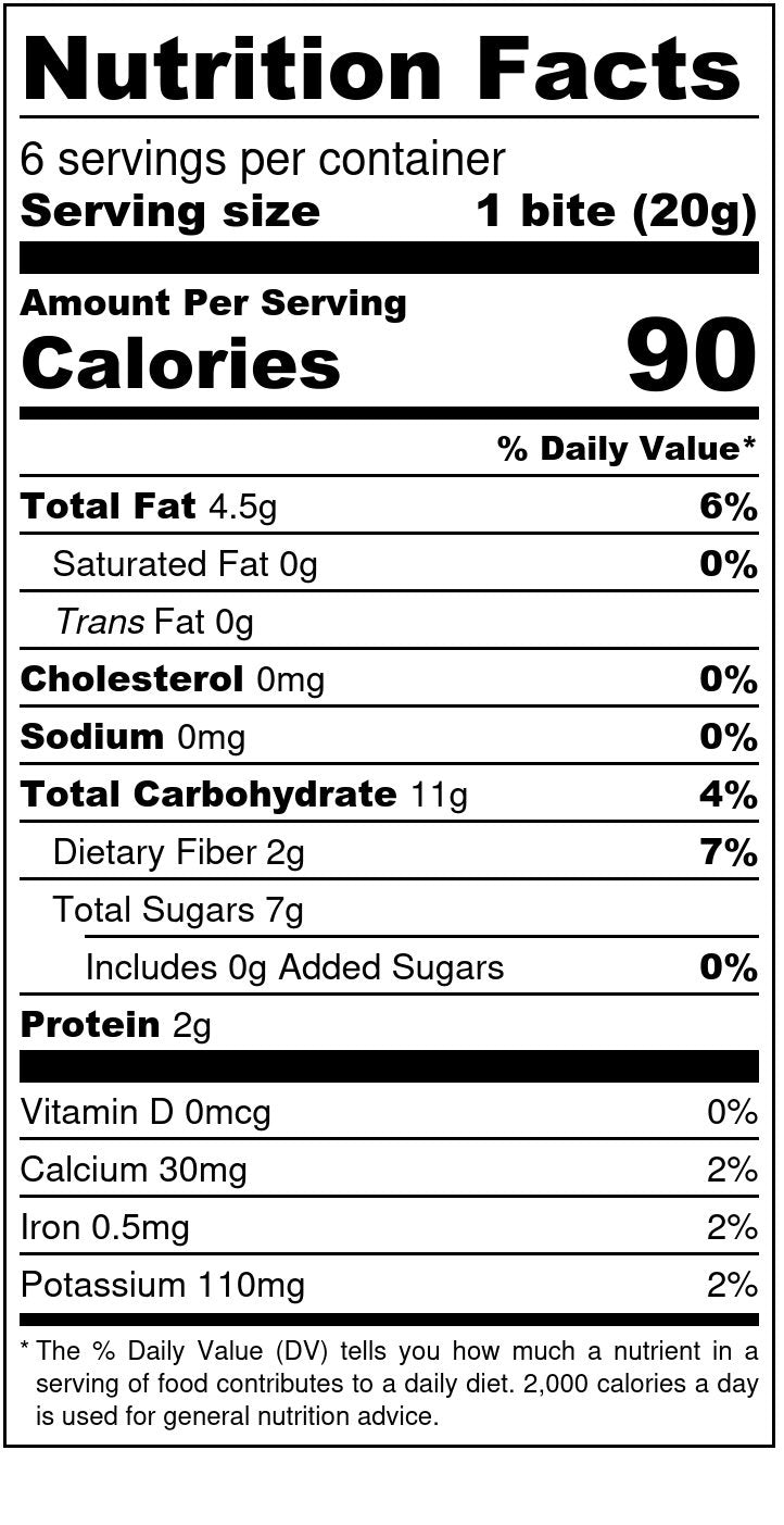 Almond Chai Energy Bites (3 bags / 18 bites)