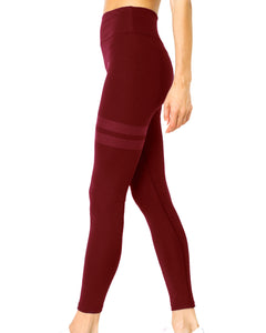 Ashton Set - Sports Bra & Leggings - Maroon Lazurite