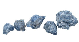 Blue Calcite Chunks Green Ares