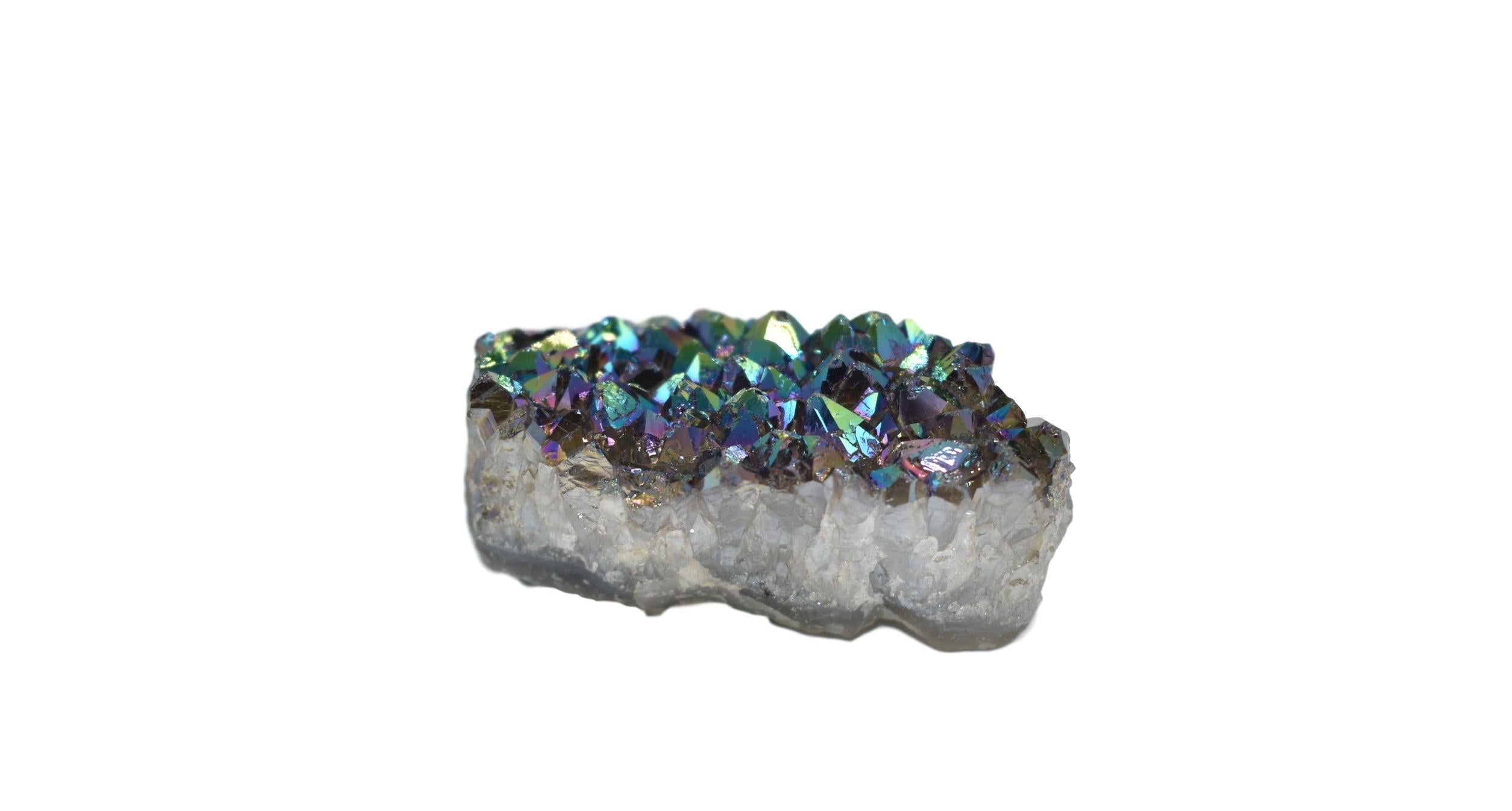 Metalized Amethyst Chunk Small Green Ares