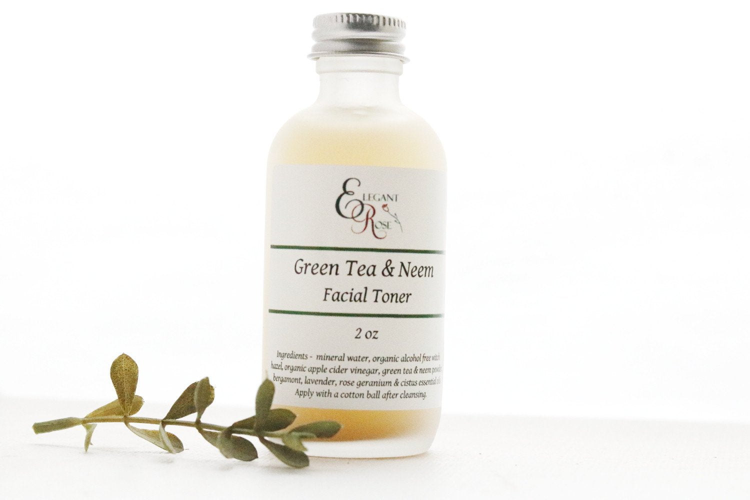 Green Tea & Neem Facial Toner -  for Oily/Acne Maroon Oliver