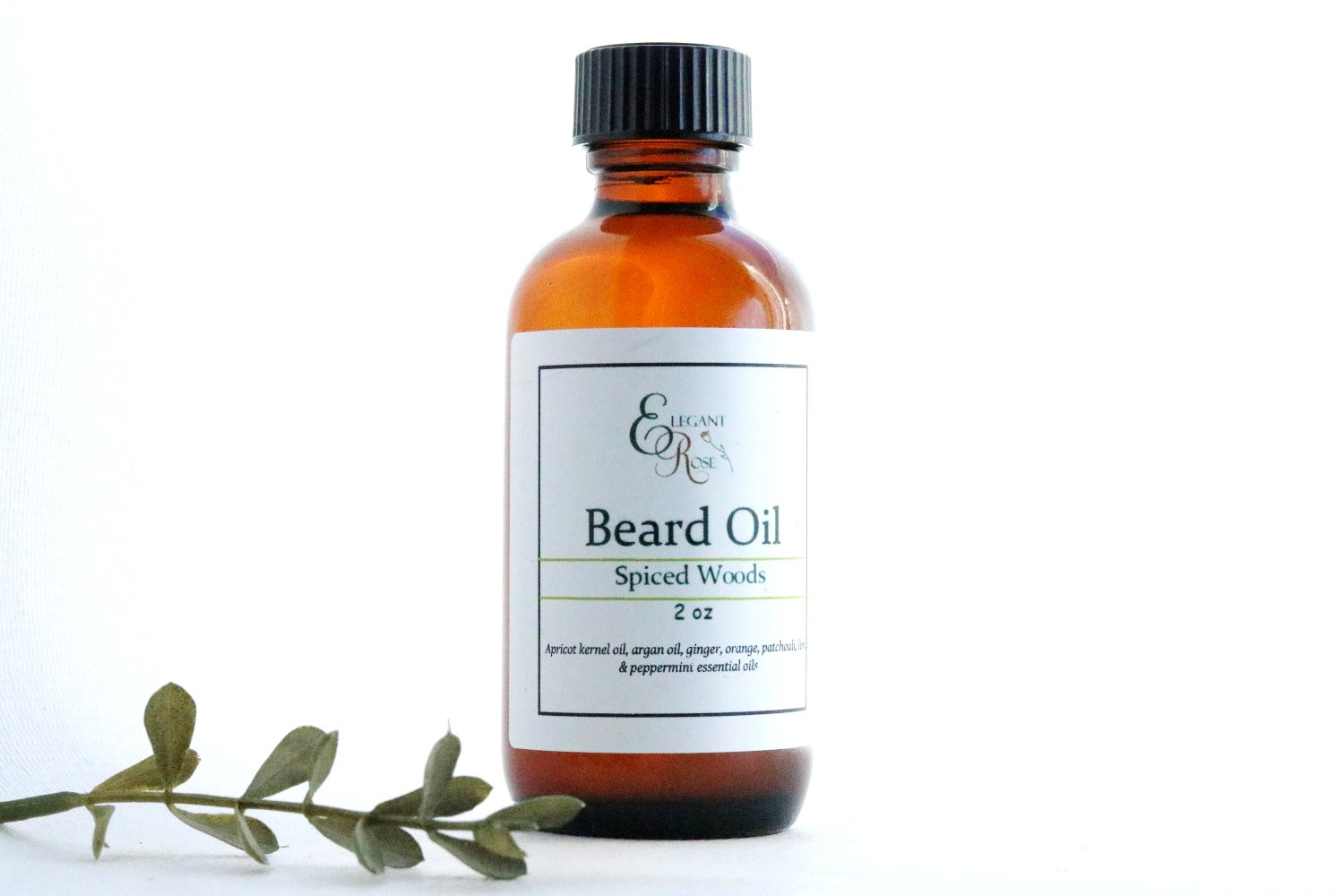 Spiced Woods Natural Beard Oil - Beard Maroon Oliver