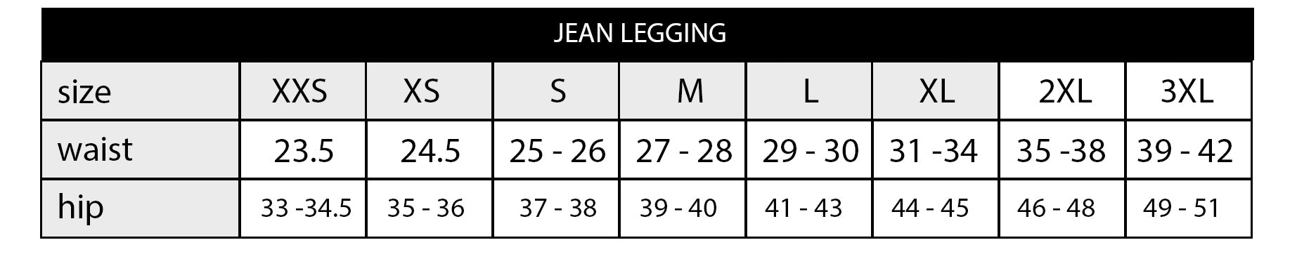 Jean Blue Liquid Leggings