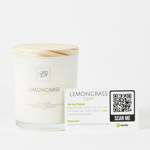 Lemongrass Candle 100% Natural, Aroma Naturals Candles Indigo Helios