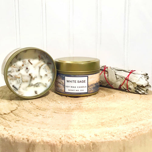 White Sage Aromatherapy Soy Wax Candle