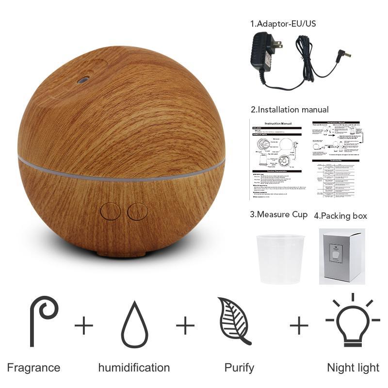 Wooden Design Cool Mist Humidifier Tan Cress