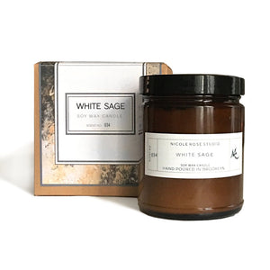 White Sage Aromatherapy Soy Wax Candle