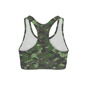 Army Hex Camo Sports Bra