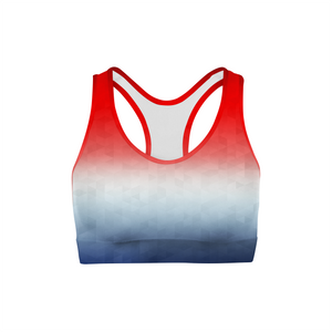 Patriotic Triangles Sports Bra