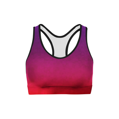 Stained Triangles Color Back Sports Bra