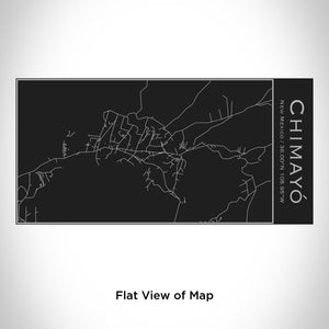 Chimayó - New Mexico Map Insulated Bottle in Matte Black