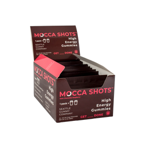 Mocca Shots Chocolate Raspberry Caffeine Gummy 12-pack 12x2 shots