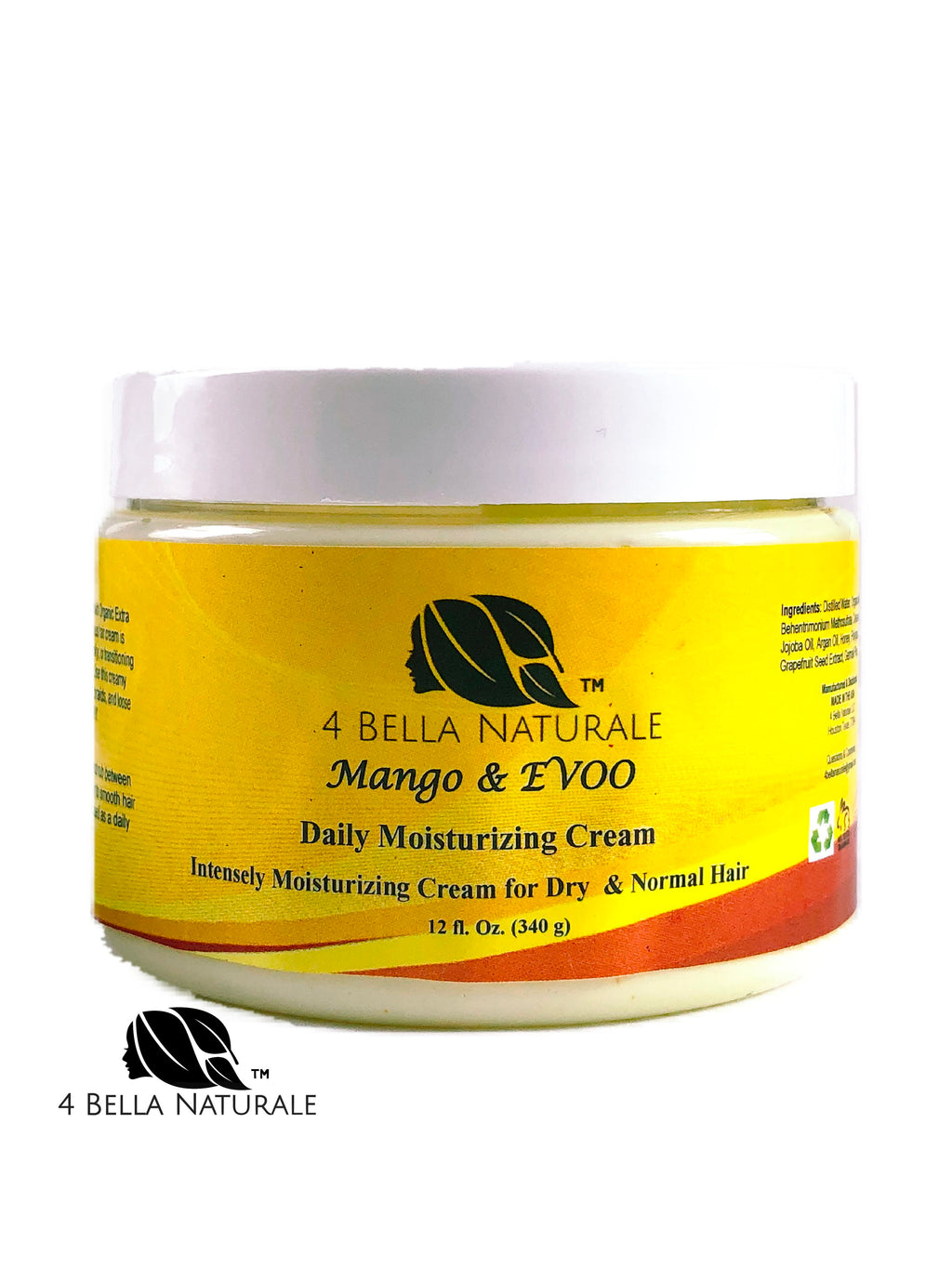 Mango & EVOO Daily Hair Moisturizing Cream White Blackhaw