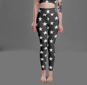 High Waist Star Yoga Leggings Lavender Millie