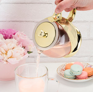 Shelby™ Gold Wrapped Teapot & Infuser by Pinky Up®
