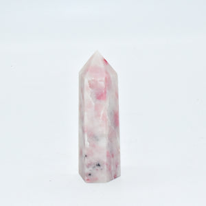 Pink Opal Crystal Point Pink Corydalis