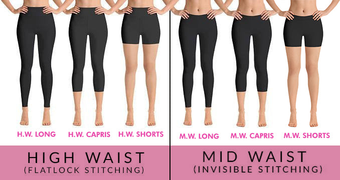 Mauve Camo Leggings, Capris and Shorts