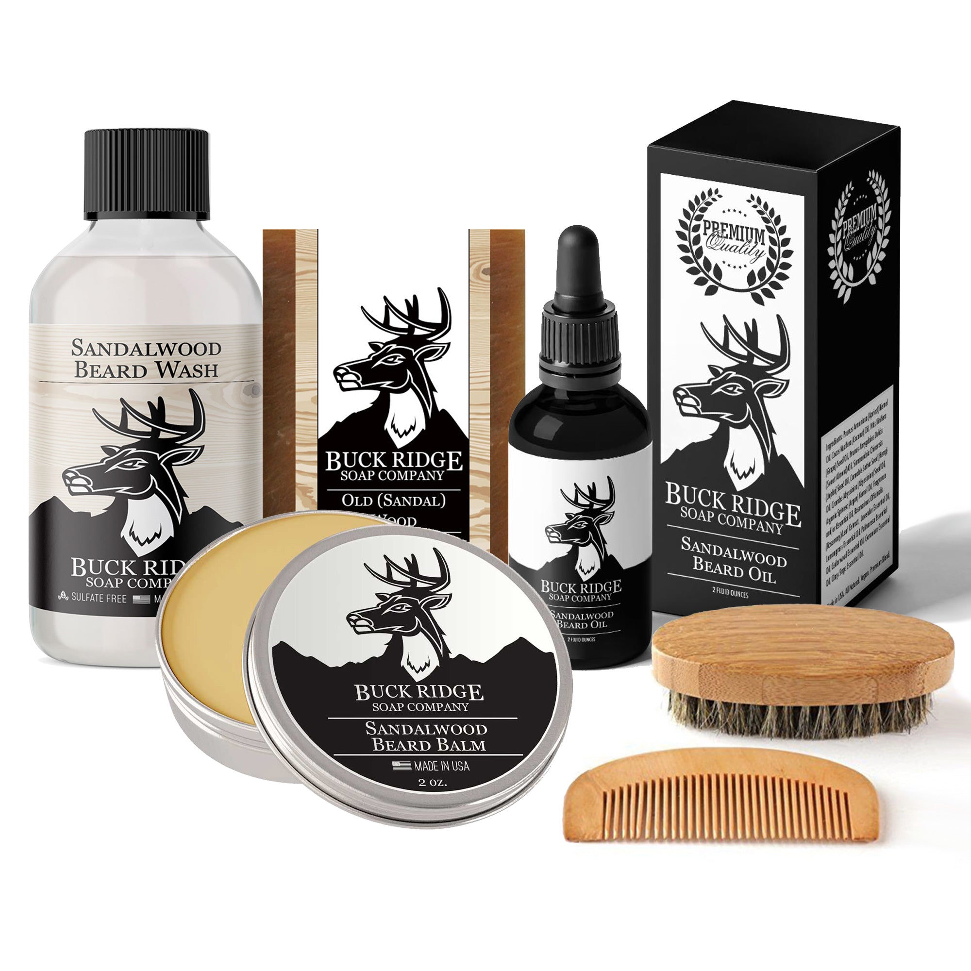 All Natural Beard and Body Care Gift Sets Black Oliver