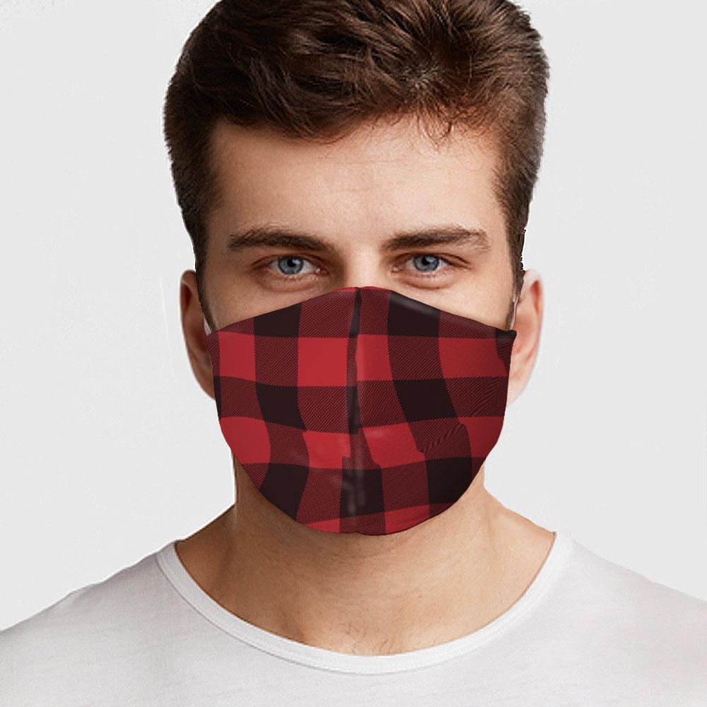 Red Flannel Face Cover