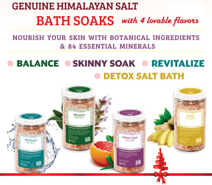 Salt Skill - Natural Himalayan Soaking Bath Salts Balance 32 OZ