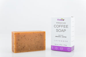 Lavender - Premium Coffee Soap Bar Violet Sycamore