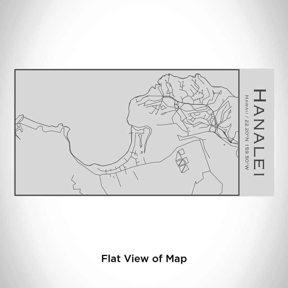 Hanalei - Hawaii Map Insulated Bottle
