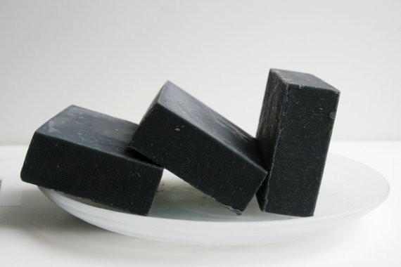 Activated Charcoal Soap - Natural Handmade Soap Maroon Oliver