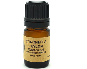 Citronella Essential Oil (Ceylon) 5ml, 10 ml or 15 Yellow Poppy
