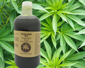 100% Pure Hemp Seed Oil (organic, cold pressed, Yellow Poppy