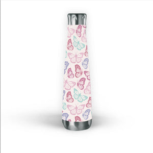 Pink Butterfly Water Bottle