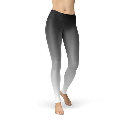 black and white activewear leggings on happy being well. 