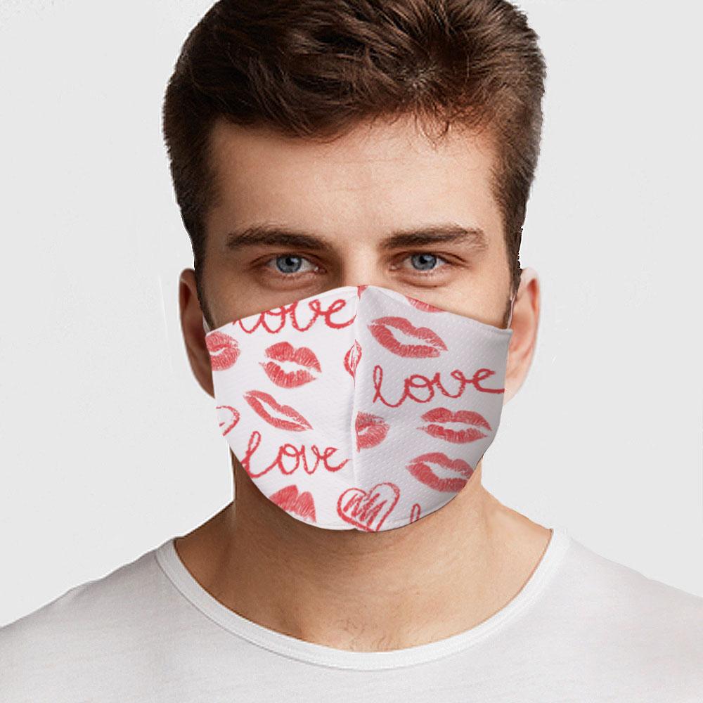 Love Kisses Face Cover