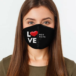 Love Not Hate Face Cover