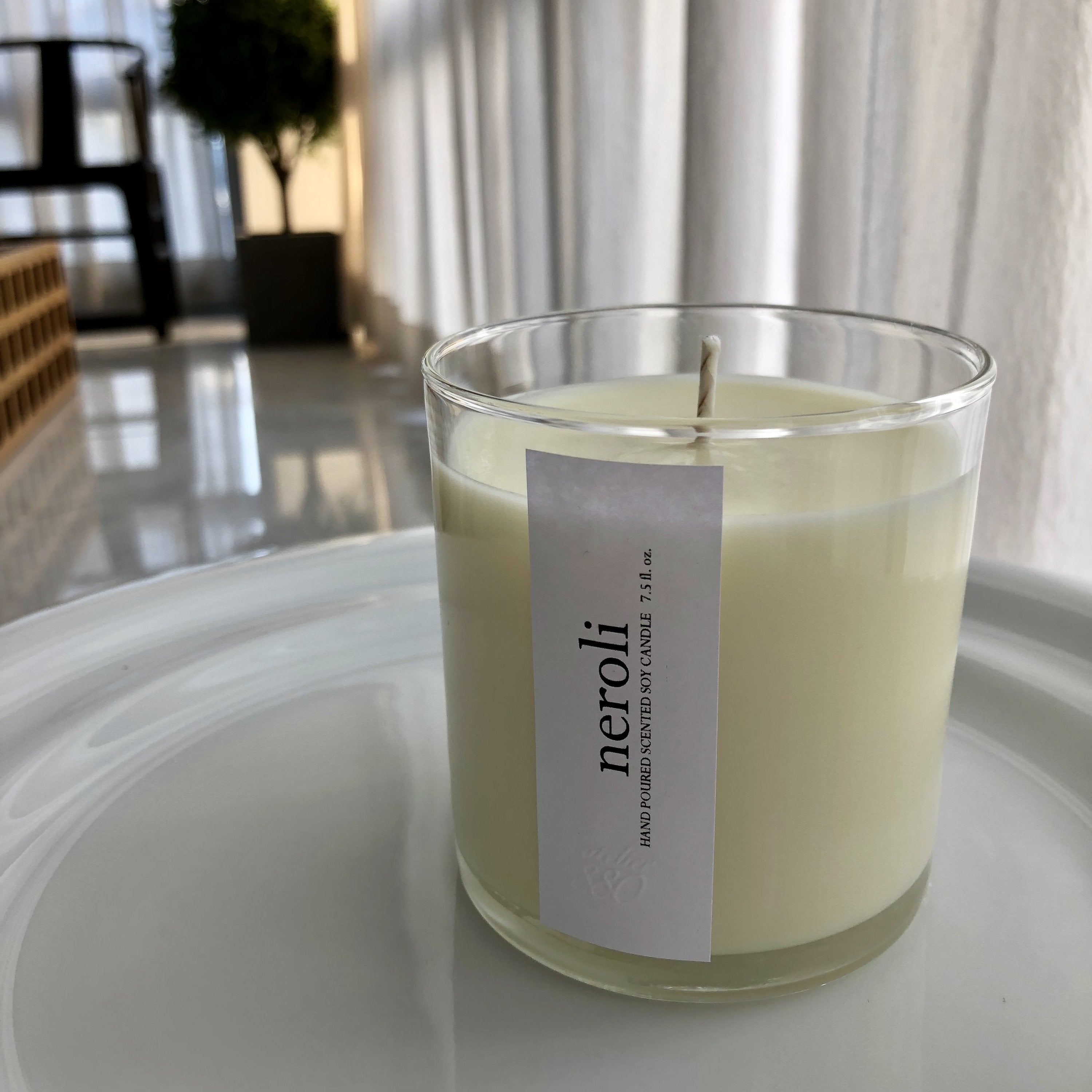 neroli scented luxury soy candle