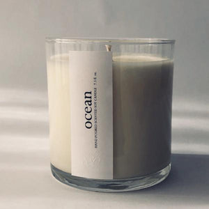 ocean scented luxury soy candle