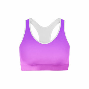 Purple Pink Ombre Sports Bra