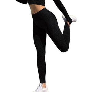 Women Fitness Running Yoga Pants Energy Seamless Leggings Gym Girl Yellow Angel