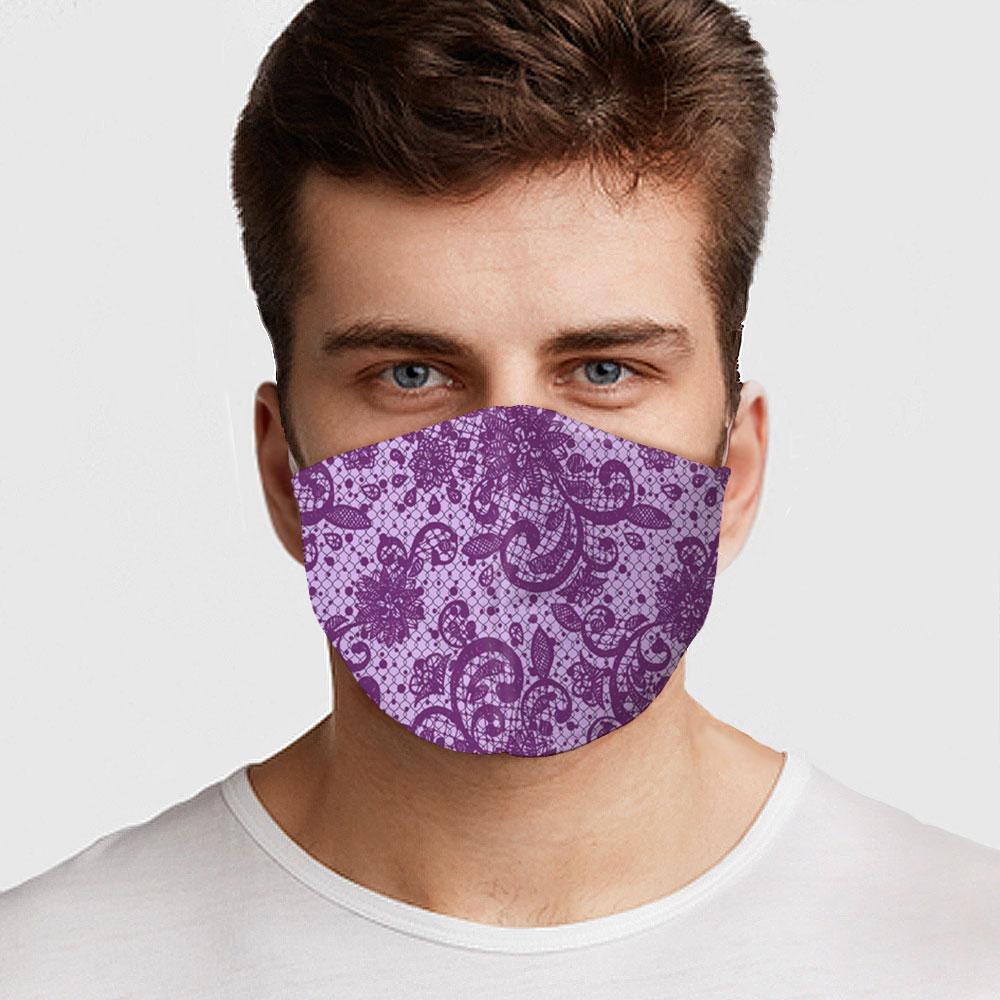 Purple Lace Face Cover