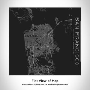 San Francisco - California Map Tumbler in Matte Black