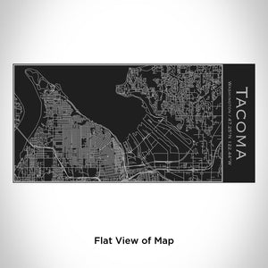 Tacoma - Washington Map Insulated Bottle in Matte Black